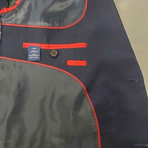 U.S. Polo Association Cotton Solid Sport Coat - Navy Blue - Picture 2 of 6